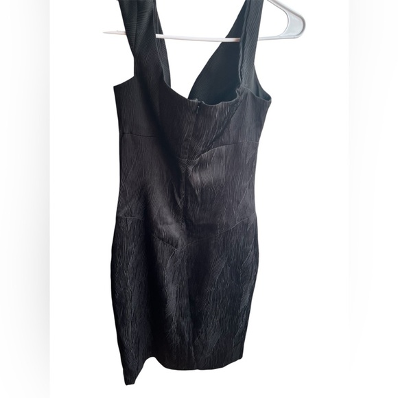 Black Halo Women’s Textured‎ Jackie O Black Knee Length Sheath Dress Size 10 - Picture 3 of 8